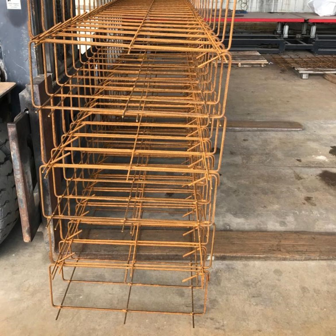 Gabbie in ferro per cemento armato